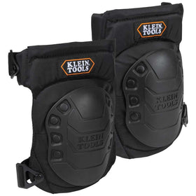 Klein Tools 60344 knee pads with top strap keep them centered during work