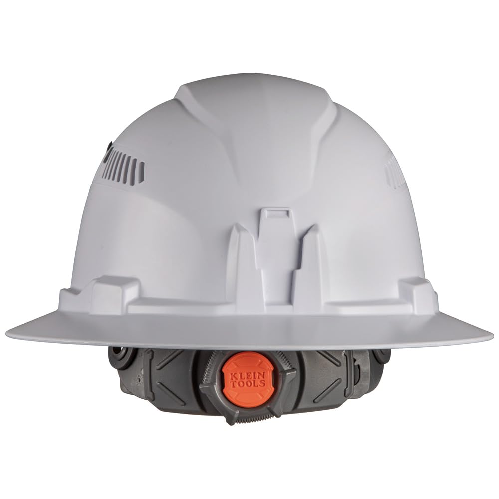 Klein Tools branding on the durable 60407RL hard hat
