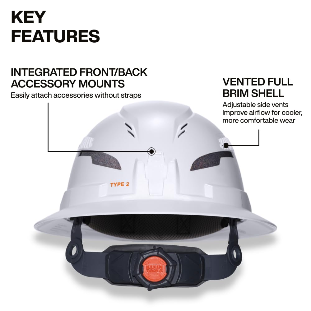 Klein Tools 60407T2RL patented accessory mounts for strap-free attachments.