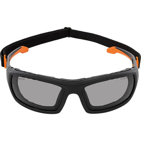 Klein Tools 60471 optional hard case and breakaway lanyard safeguard your glasses.