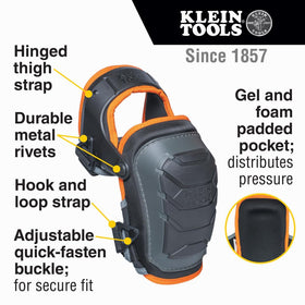 Klein Tools 60491 knee pad with gel-foam pocket for all-day comfort.