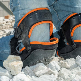 Klein Tools 60491 knee pad with thigh strap for secure fit.