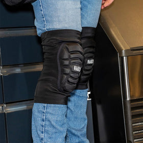 Klein Tools 60492 second-skin knee sleeves enable agile movement.