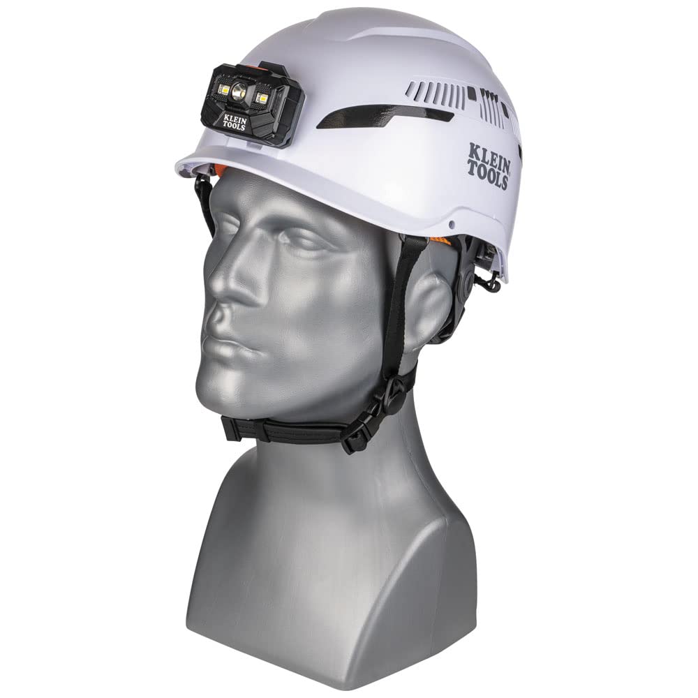 Klein Tools 60526 Safety Helmet patent mounts enable quick headlamp attachment