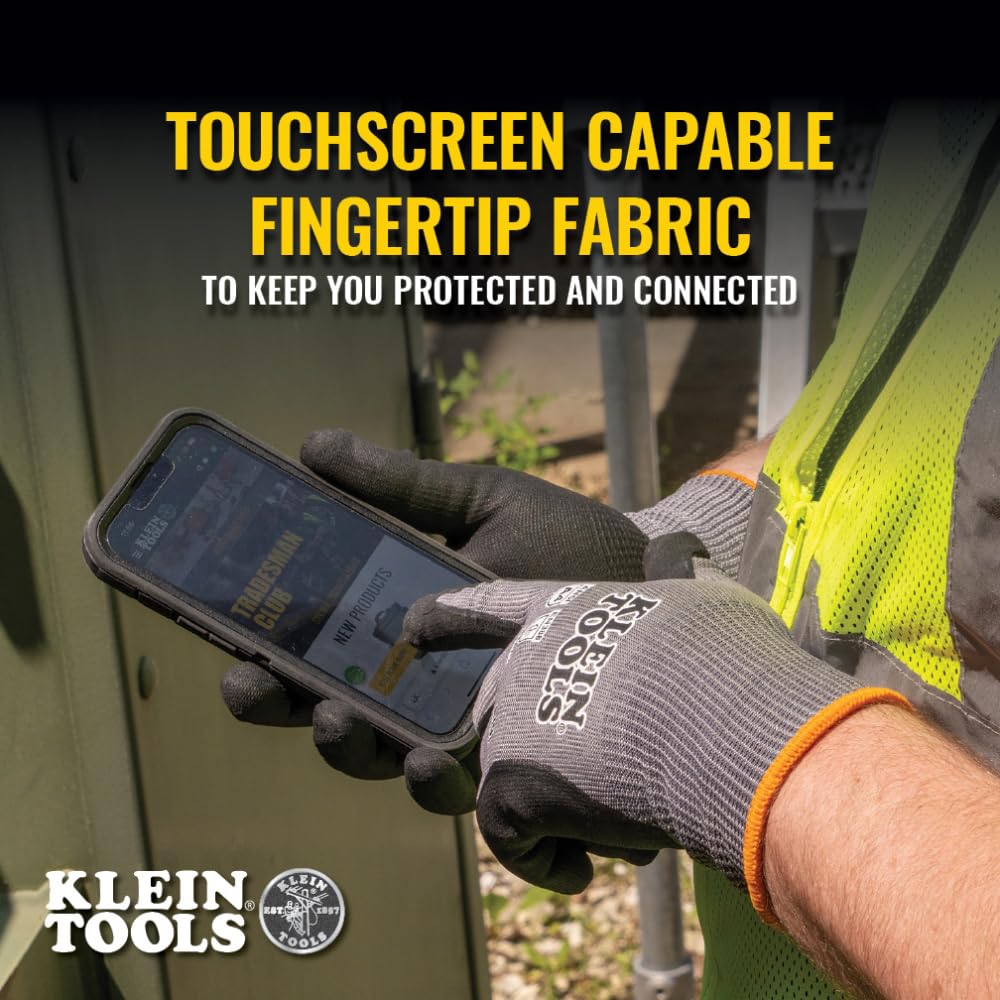 Klein Tools 60588 ANSI A4 cut resistant glove in heavy task