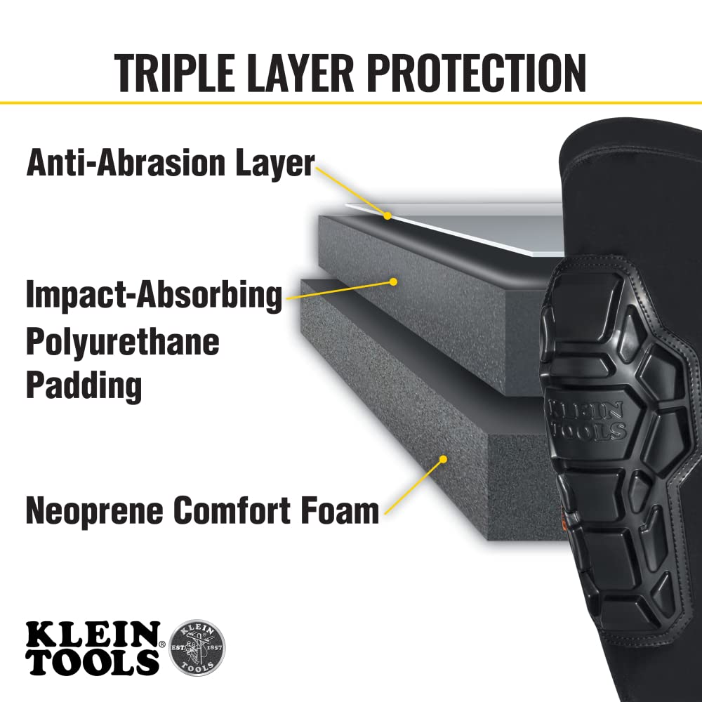 Klein Tools 60611 elastic cuff with slip-resistant silicone for secure fit.