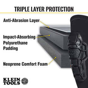 Klein Tools 60611 elastic cuff with slip-resistant silicone for secure fit.