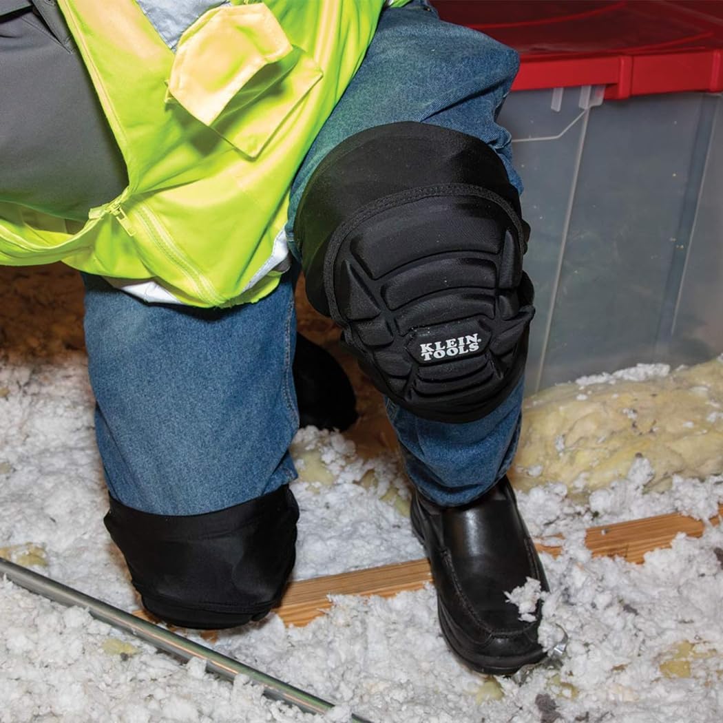 Klein Tools 60614 knee pads suited for worksite tasks and daily projects.