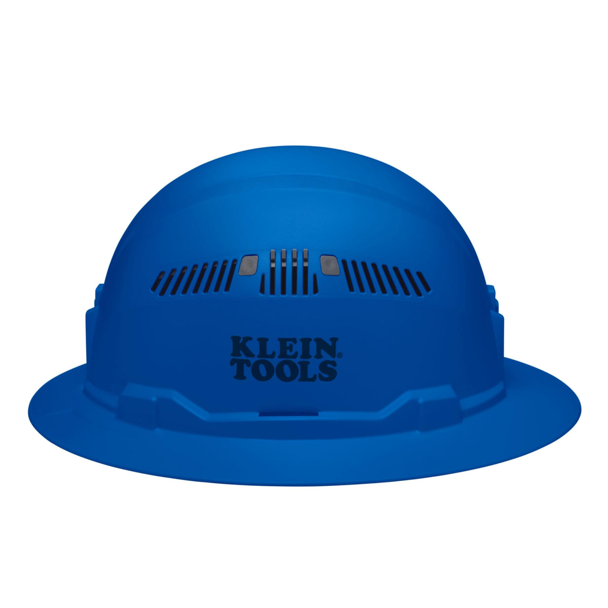 Universal accessory slots on Klein Tools 60871BR hard hat for shields and plugs