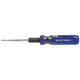 Klein Tools 625-24 triple taps set with close-up on skilled threading.