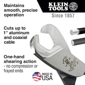 Klein Tools 63030 one-hand shearing for quick field cuts