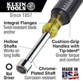 Klein Tools 631 with Tip-Ident color coding for quick size identification.