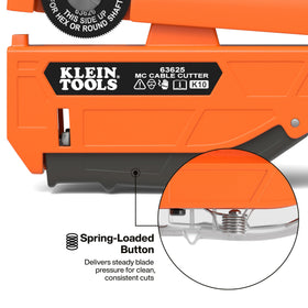 Klein Tools 63625 built in blade storage knob keeps spare blades within reach