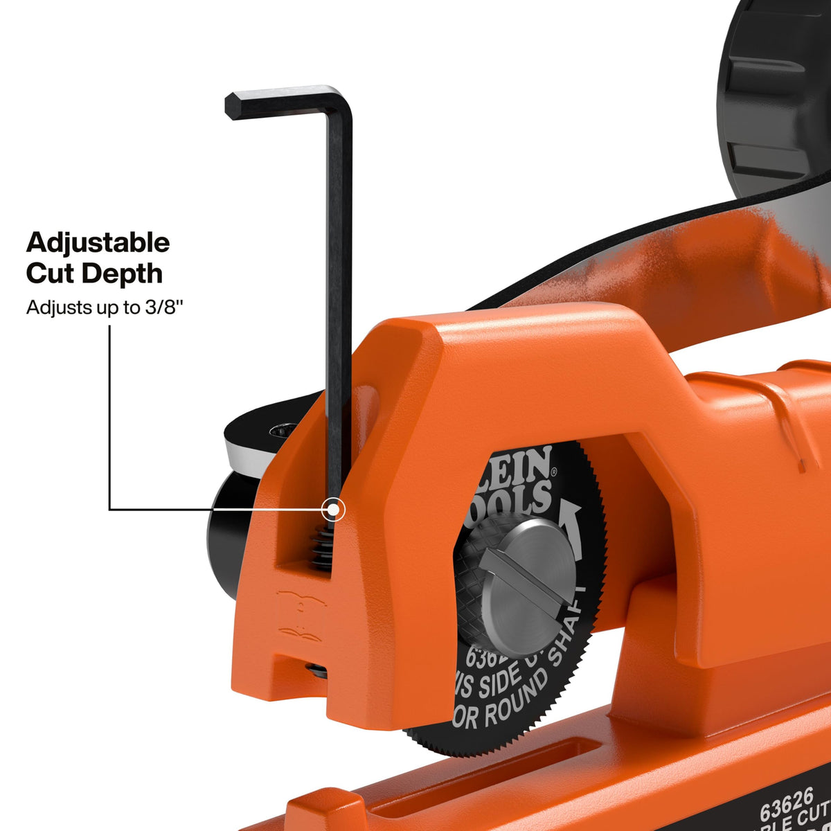 Klein Tools 63625 tool free blade replacement enables quick maintenance on site