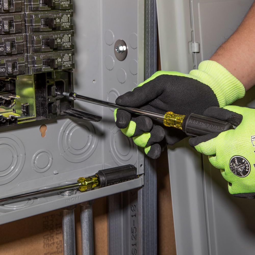 Klein Tools 646M full hollow shaft design aids long bolts in tight spaces.