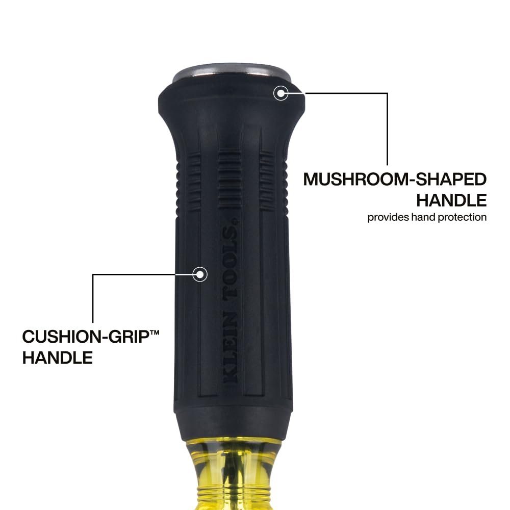 Klein Tools 6504DD steel tip-to-cap construction supports piercing and scribbing tasks