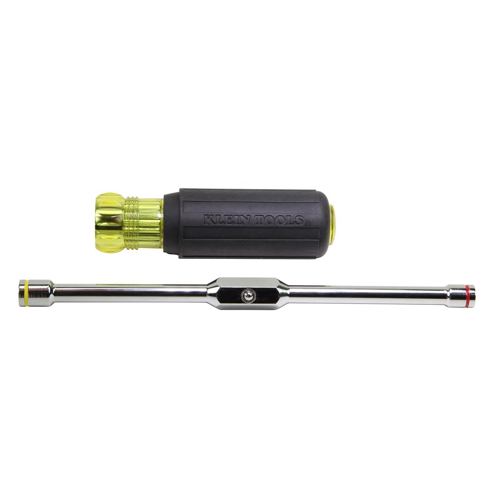 Klein Tools 65064 hex head 2-in-1 nut driver with two hex sizes for versatile quick fixes.