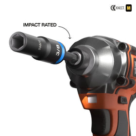 Klein Tools 65121IMPCT 3-inch impact adapter compatible with impact drivers
