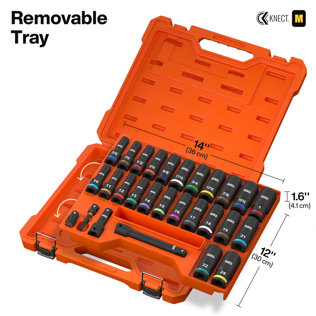 Klein Tools 65123HD 3 inch extension in a toolkit setup