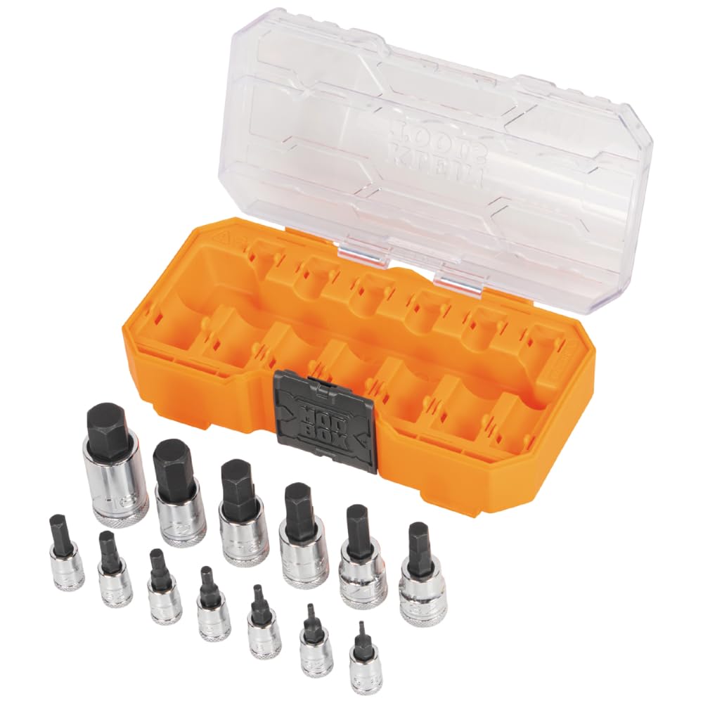Klein Tools case features spring-loaded latch for one-handed access.