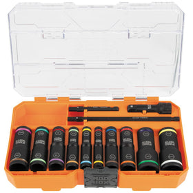 Klein Tools 65239 Flip-20 deep sockets set for versatile automotive repairs.