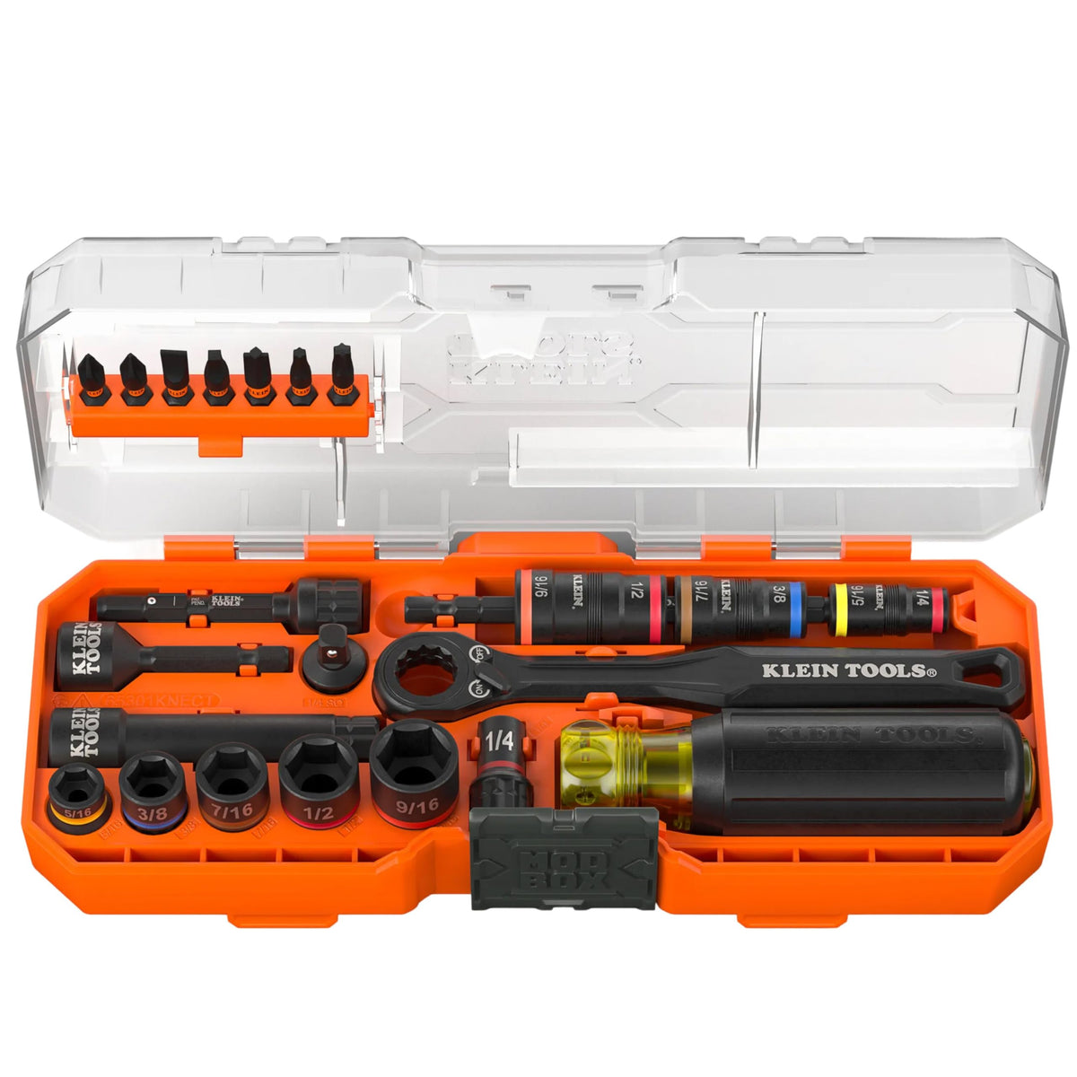 Klein Tools 65301KNECT pass-through socket extends reach for long fasteners