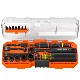 Klein Tools 65301KNECT pass-through socket extends reach for long fasteners