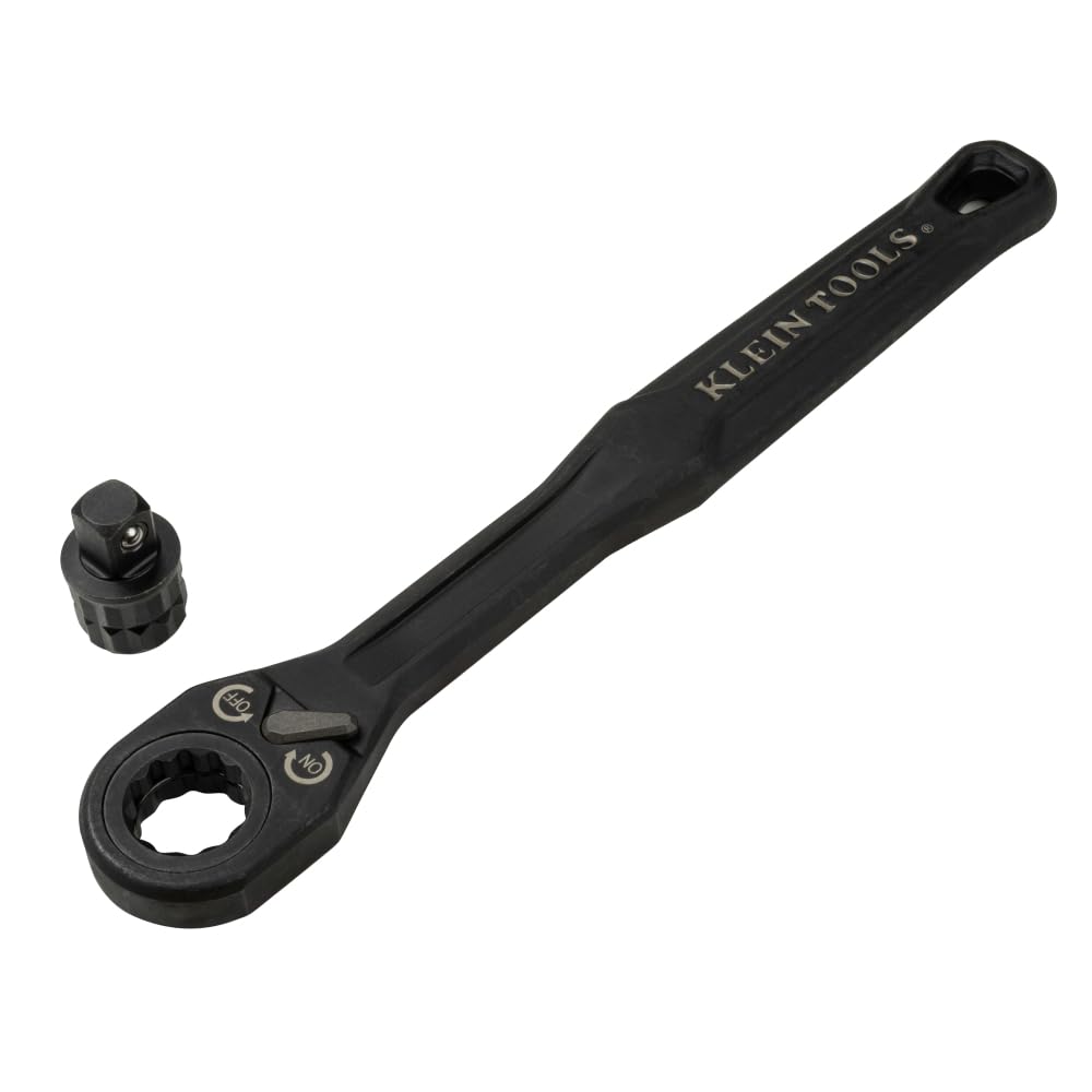 Klein Tools 65408ADP KNECT pass-through ratchet ideal for extended rods