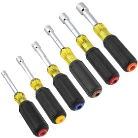 Klein Tools 65456 hollow-shaft nut driver 1/4-inch for quick pass-through threading.