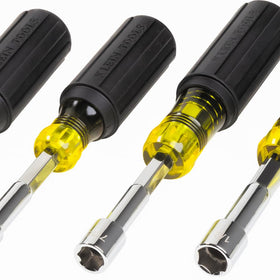 Klein Tools 65456 hollow-shaft nut driver 9/16-inch provides strong torque control.