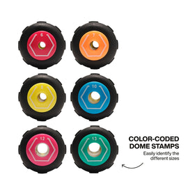 Klein Tools 65456M 12mm color-coded hex nut driver for fast size identification.