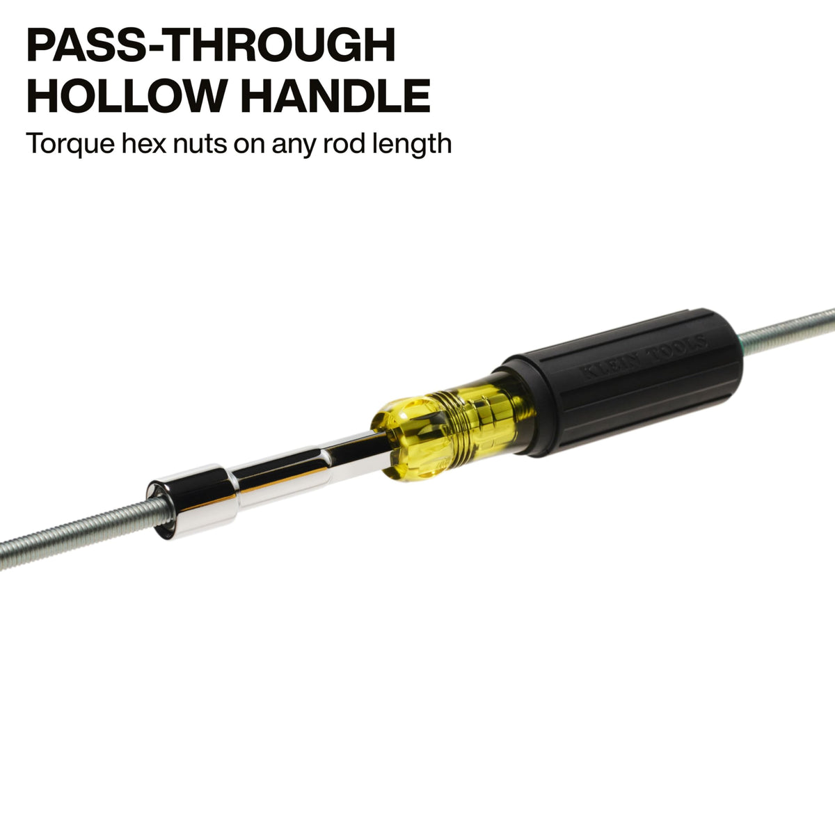 Klein Tools 65456M 8mm cushion-grip nut driver offers high-torque comfort.