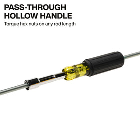 Klein Tools 65456M 8mm cushion-grip nut driver offers high-torque comfort.