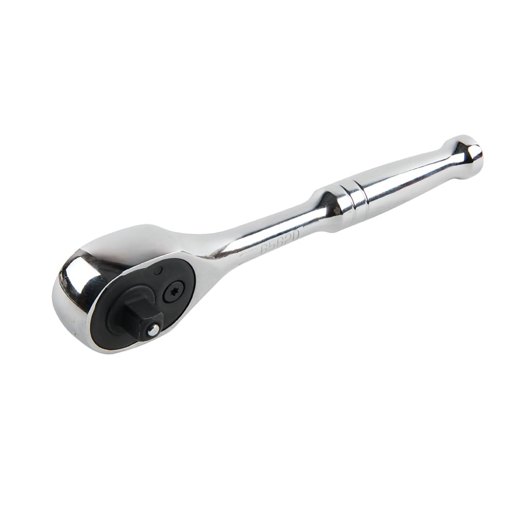 Klein Tools 65620 ratchet in hand enables precise tightening in tight spaces.