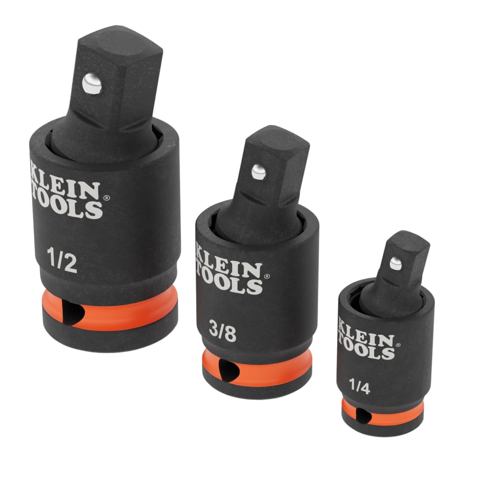 Klein Tools 65843SW 14-in square-drive swivel adapter enables angled access in tight spaces.