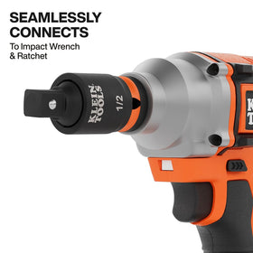 Klein Tools 65843SW swivel adapter with 360-degree rotation enables versatile positioning.