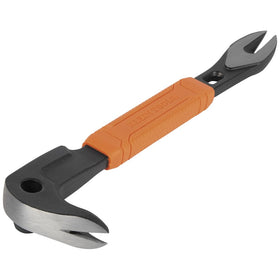 Klein Tools 66091 nail puller front view showing robust claws for clean nail removal