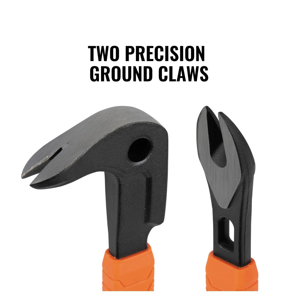 Klein Tools 66091 nail puller precision claws minimize surrounding damage