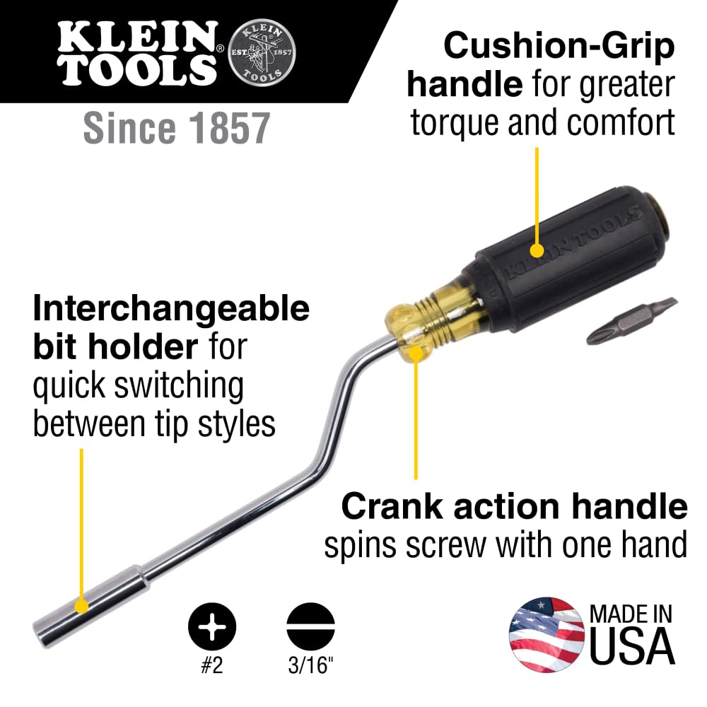 67100 interchangeable bit holder switching between slotted and Phillips tips