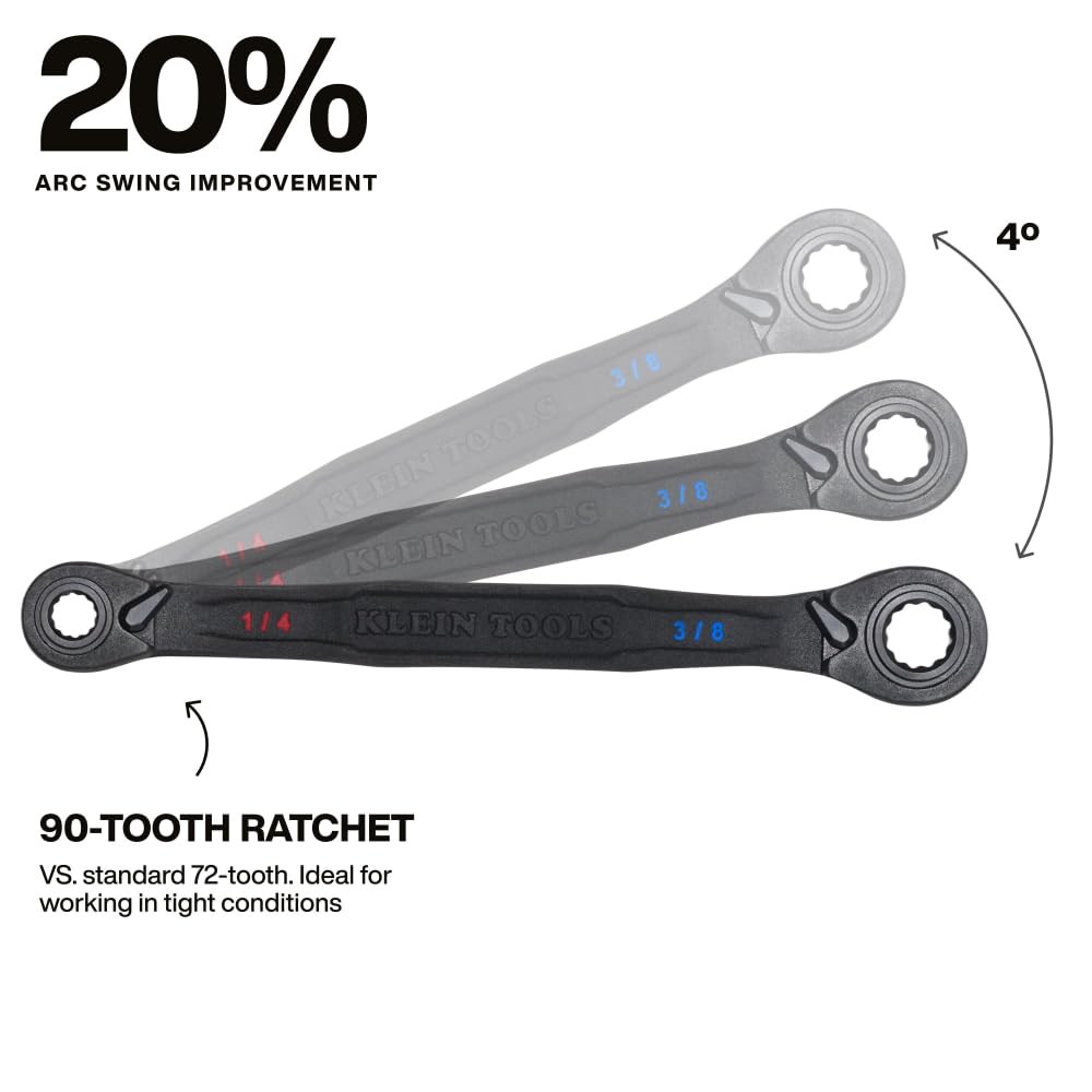 Klein Tools 68214 pass-through design supports longer bolts for easier assembly