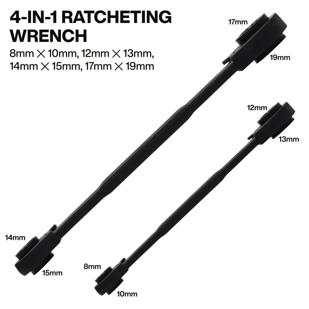 Klein Tools 68216M close-up highlights 90-tooth ratchet for precise turning in small spaces.