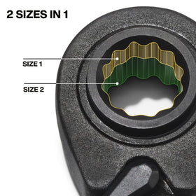 Klein Tools 68216M 8x10mm wrench demonstrates metric sizing for fast assembly tasks.