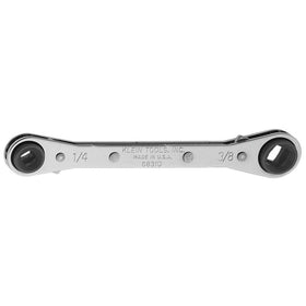 Klein Tools 68310 ratcheting refrigeration wrench ends for valve stems and gland nuts