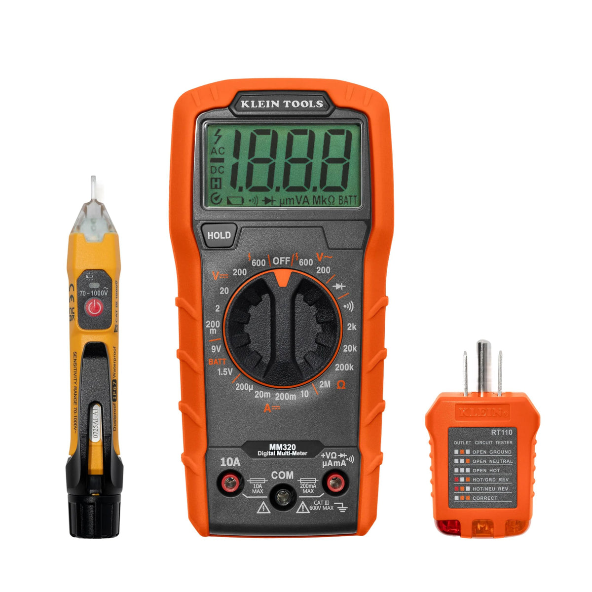 Klein Tools 69149P digital multimeter display for precise readings in the field