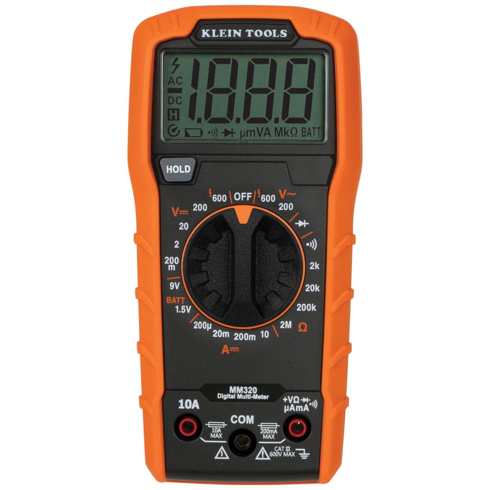 Klein Tools 69355 DMM test leads with right angle tips for tight spaces