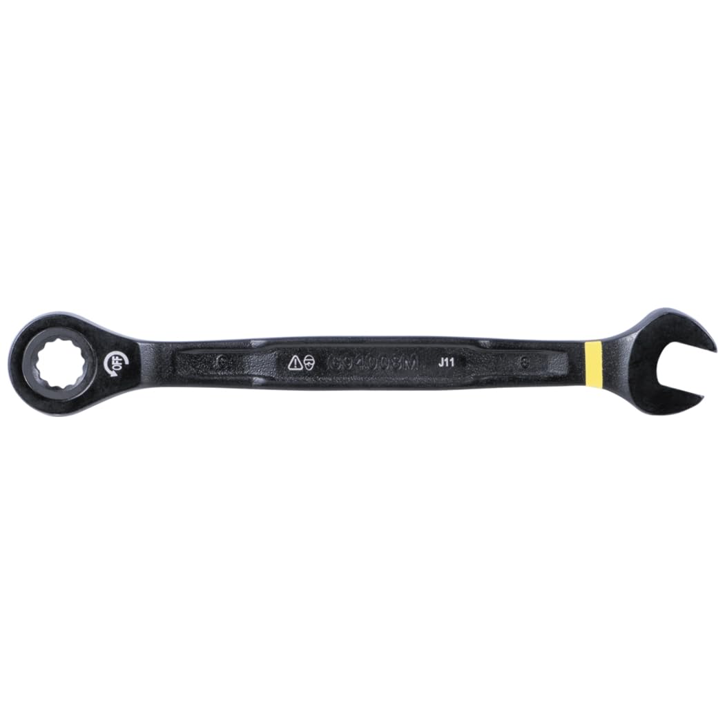 Klein Tools 69408MG 90-tooth ratchet enabling better access in tight spaces.