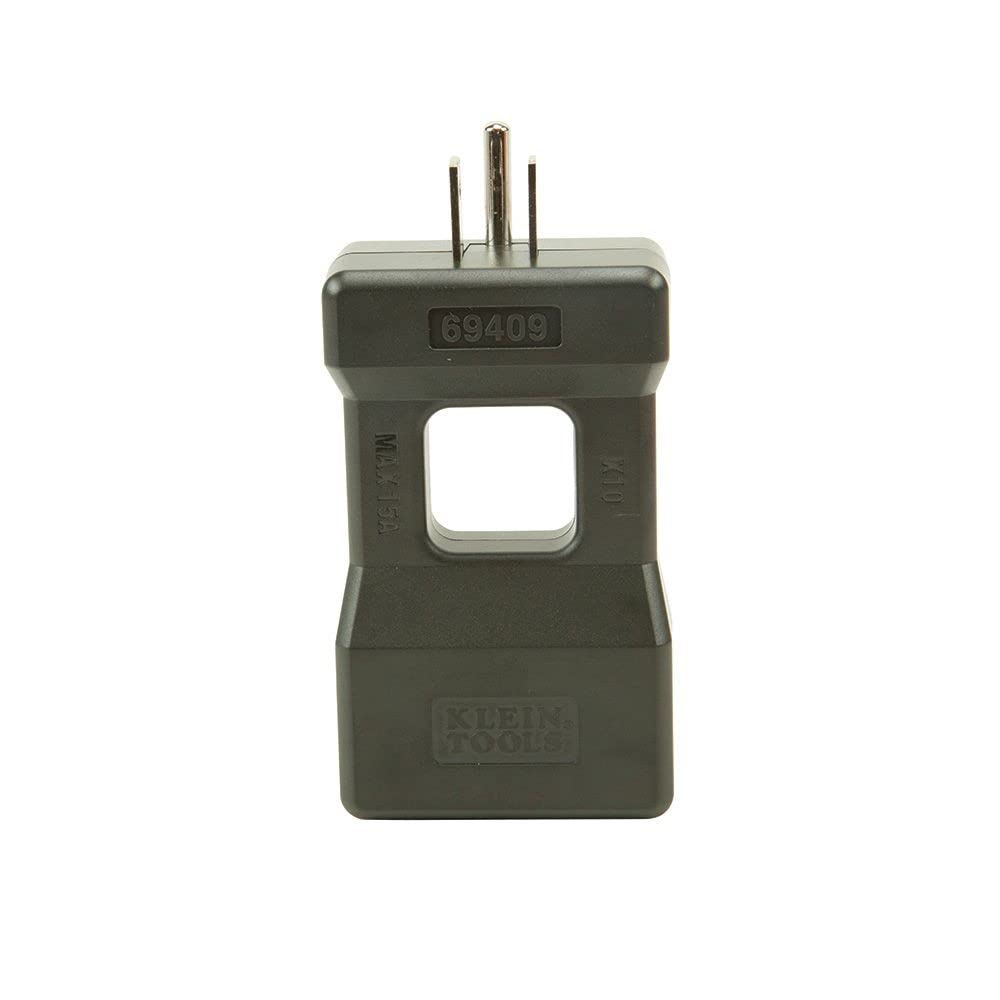 Klein Tools 69409 line splitter enables voltage checks with probes.