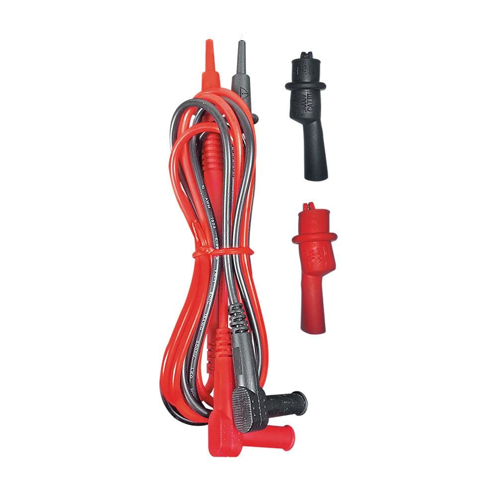 Klein Tools 69410 removable alligator clips attach securely to wires.