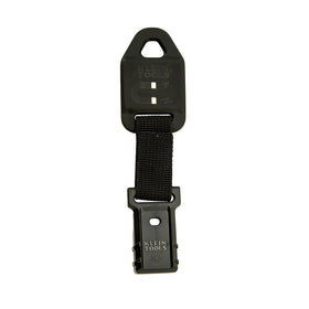 Klein Tools 69417 rare-earth magnetic hanger attached to metal surface for hands-free work