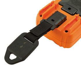 Secure Velcro loop and hook closure on Klein Tools hanger